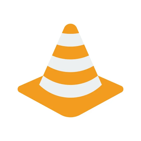 Traffic Cone Ikonen Vektor Bild Lämplig För Mobil Applikation Webbapplikation — Stock vektor