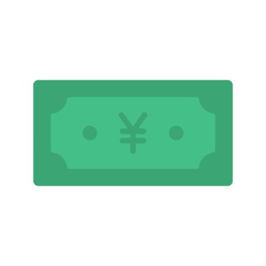 Yen Para Birimi simgesi vektör görüntüsü. Mobil uygulama web uygulaması ve yazdırma ortamı için uygundur.