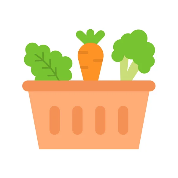 野菜アイコンベクトル画像 モバイルアプリケーションのWebアプリケーションと印刷メディアに適しています — ストックベクタ