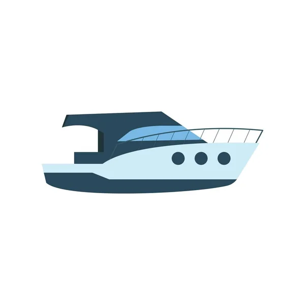 Yacht Ikon Vektor Kép Mobilalkalmazás Webes Alkalmazáshoz Nyomtatott Médiához Alkalmas — Stock Vector