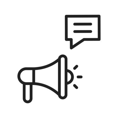 Reklam simgesi vektör görüntüsü. Mobil uygulama web uygulaması ve yazdırma ortamı için uygundur.