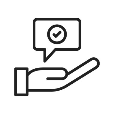 Tavsiye simgesi vektör görüntüsü. Mobil uygulama web uygulaması ve yazdırma ortamı için uygundur.