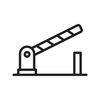 Bariyer ikon vektör görüntüsü. Mobil uygulama web uygulaması ve yazdırma ortamı için uygundur.