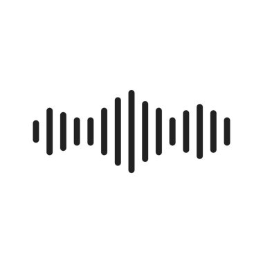 Ses simgesi vektör görüntüsü. Mobil uygulama web uygulaması ve yazdırma ortamı için uygundur.