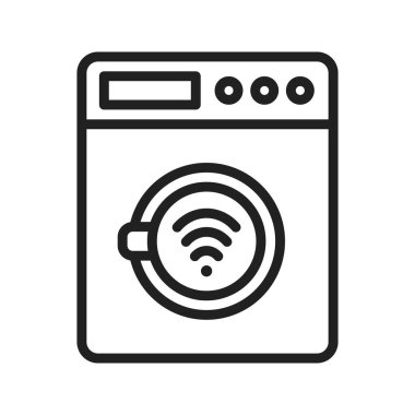 Otomatik Makine simgesi vektör görüntüsü. Mobil uygulama web uygulaması ve yazdırma ortamı için uygundur.