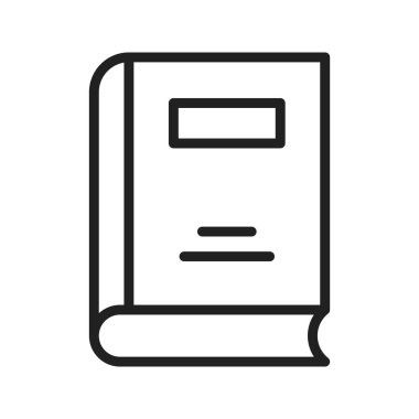 Kitap ikonu vektör görüntüsü. Mobil uygulama web uygulaması ve yazdırma ortamı için uygundur.