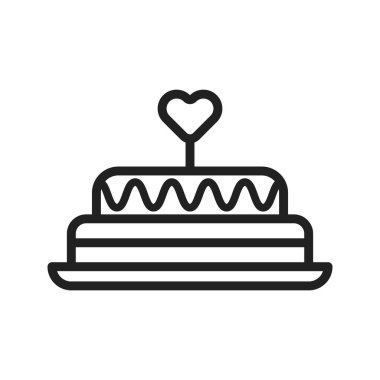 Kek simgesi vektör resmi. Mobil uygulama web uygulaması ve yazdırma ortamı için uygundur.