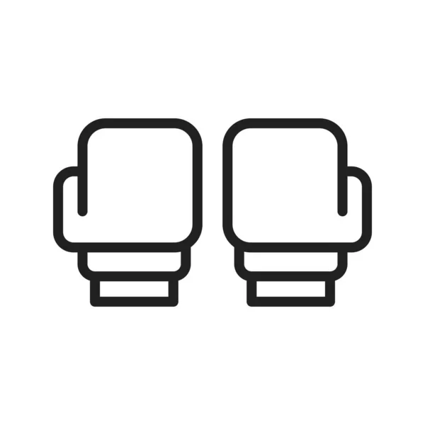 Boxhandschuh Symbolvektorbild Geeignet Für Mobile Applikationen Und Printmedien — Stockvektor