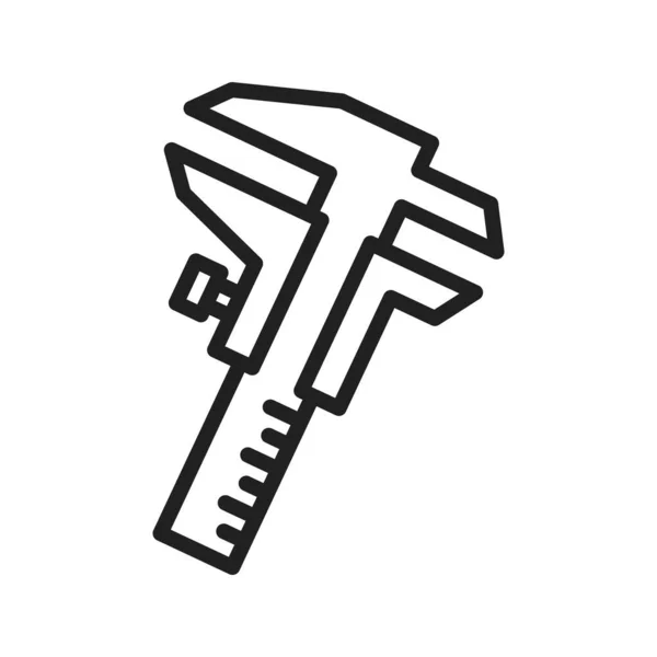 Symbolvektorbild Für Messschieber Geeignet Für Mobile Applikationen Und Printmedien — Stockvektor