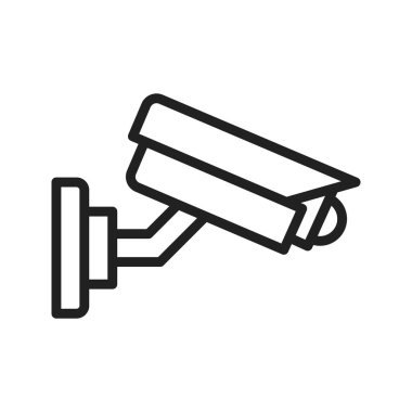CCTV ikon vektör görüntüsü. Mobil uygulama web uygulaması ve yazdırma ortamı için uygundur.