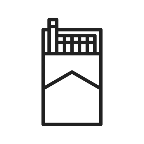 Obrázek Vektoru Ikony Cigarety Vhodné Pro Mobilní Aplikace Tisková Média — Stockový vektor