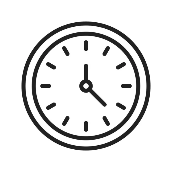 Klocka Ikonen Vektor Bild Lämplig För Mobil Applikation Webbapplikation Och — Stock vektor