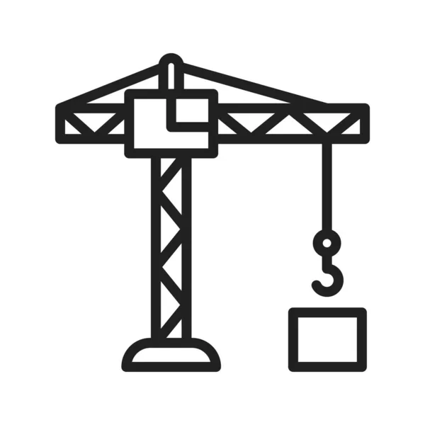 stock vector Crane Tower icon vector image. Suitable for mobile application web application and print media.