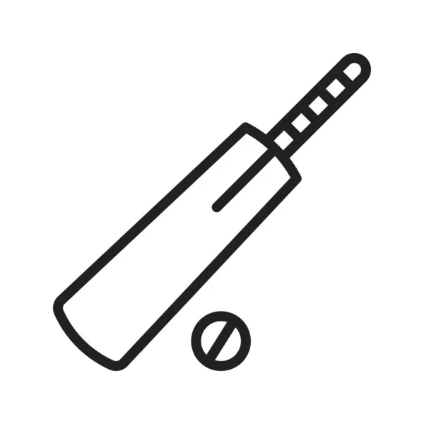 Cricket Symbolvektorbild Geeignet Für Mobile Applikationen Und Printmedien — Stockvektor