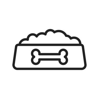 Köpek maması ikonu vektör görüntüsü. Mobil uygulama web uygulaması ve yazdırma ortamı için uygundur.