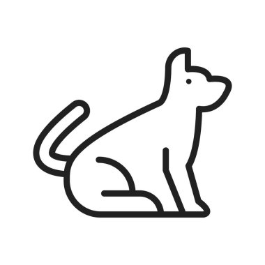 Köpek ikonu vektör görüntüsü. Mobil uygulama web uygulaması ve yazdırma ortamı için uygundur.