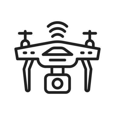 İHA simgesi vektör görüntüsü. Mobil uygulama web uygulaması ve yazdırma ortamı için uygundur.