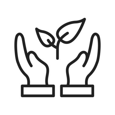 Ekoloji ikonu vektör görüntüsü. Mobil uygulama web uygulaması ve yazdırma ortamı için uygundur.