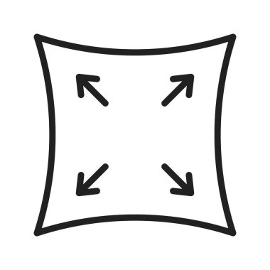 Elastisite simgesi vektör görüntüsü. Mobil uygulama web uygulaması ve yazdırma ortamı için uygundur.