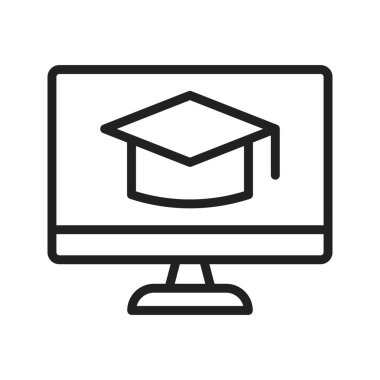 Simge vektör görüntüsü öğreniliyor. Mobil uygulama web uygulaması ve yazdırma ortamı için uygundur.