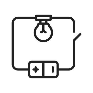 Elektrik Devre simgesi vektör görüntüsü. Mobil uygulama web uygulaması ve yazdırma ortamı için uygundur.