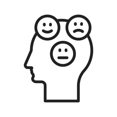 Duygusal simge vektör görüntüsü. Mobil uygulama web uygulaması ve yazdırma ortamı için uygundur.