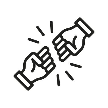 Simge vektör görüntüsü ile savaşıyorum. Mobil uygulama web uygulaması ve yazdırma ortamı için uygundur.