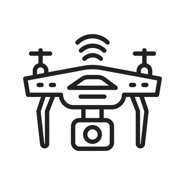 Drohnen Symbolvektorbild Geeignet Für Mobile Applikationen Und Printmedien — Stockvektor