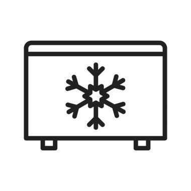 Dondurucu simge vektör görüntüsü. Mobil uygulama web uygulaması ve yazdırma ortamı için uygundur.