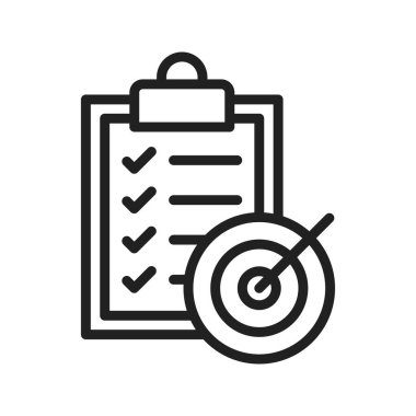 Hedef simge vektör görüntüsü. Mobil uygulama web uygulaması ve yazdırma ortamı için uygundur.