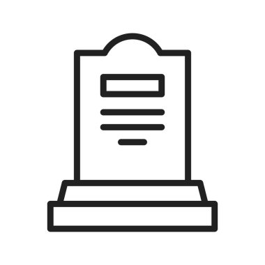 Gravstone ikon vektör görüntüsü. Mobil uygulama web uygulaması ve yazdırma ortamı için uygundur.