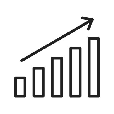 Büyüme simgesi vektör görüntüsü. Mobil uygulama web uygulaması ve yazdırma ortamı için uygundur.