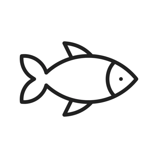魚のアイコンベクトル画像 モバイルアプリケーションのWebアプリケーションと印刷メディアに適しています — ストックベクタ