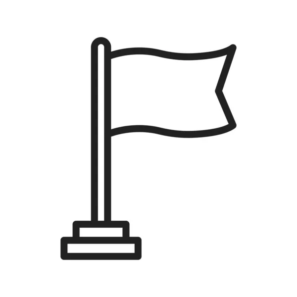 Векторное Изображение Значка Флага Подходит Мобильных Приложений Веб Приложений Печатных — стоковый вектор
