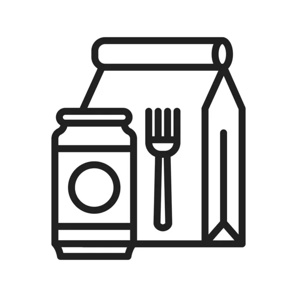 Immagine Vettoriale Icona Food Pack Adatto Applicazioni Web Mobili Supporti — Vettoriale Stock