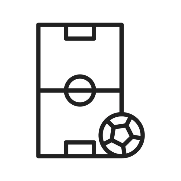 Bild Der Fußball Ikone Geeignet Für Mobile Applikationen Und Printmedien — Stockvektor