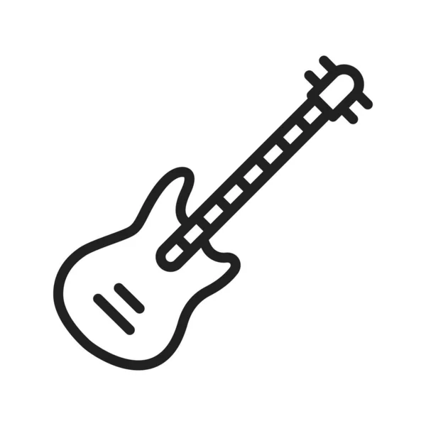 ギターアイコンベクトル画像 モバイルアプリケーションのWebアプリケーションと印刷メディアに適しています — ストックベクタ
