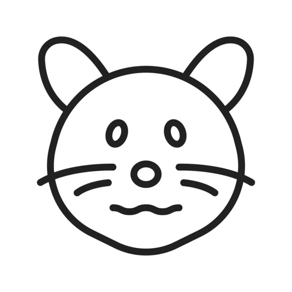 Hamster Ikon Vektor Bild Lämplig För Mobil Applikation Webbapplikation Och — Stock vektor