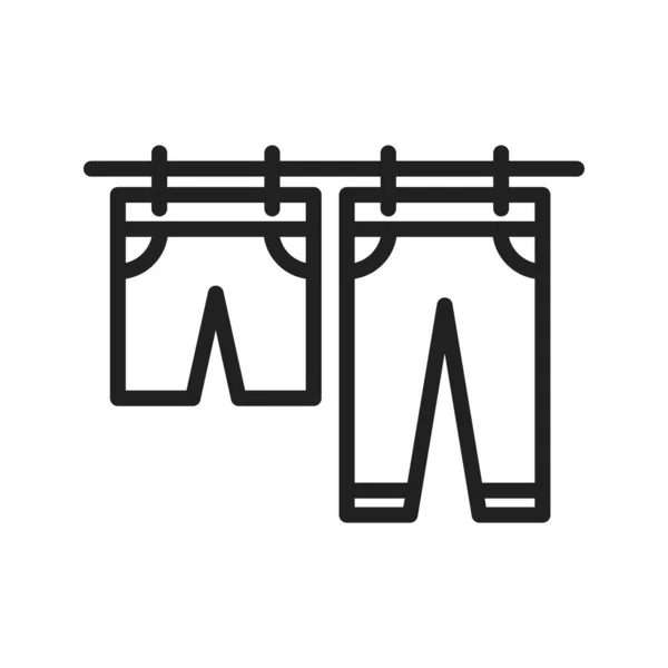 Hanging Clothes Icon Vektor Image Geeignet Für Mobile Applikationen Und — Stockvektor