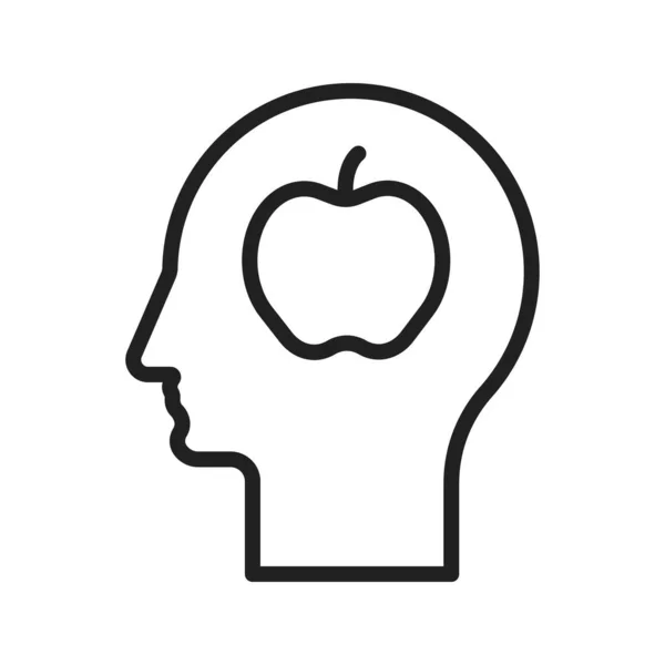 Healthy Mind Symbolvektorbild Geeignet Für Mobile Applikationen Und Printmedien — Stockvektor