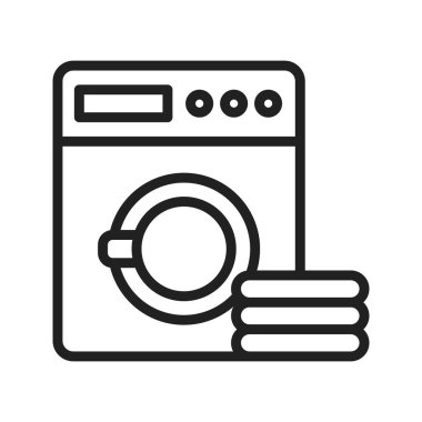 Çamaşır simgesi vektör görüntüsü. Mobil uygulama web uygulaması ve yazdırma ortamı için uygundur.