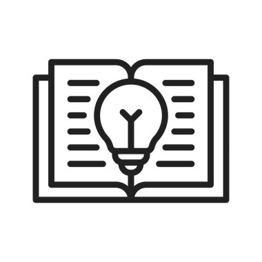 Simge vektör resmi öğreniliyor. Mobil uygulama web uygulaması ve yazdırma ortamı için uygundur.