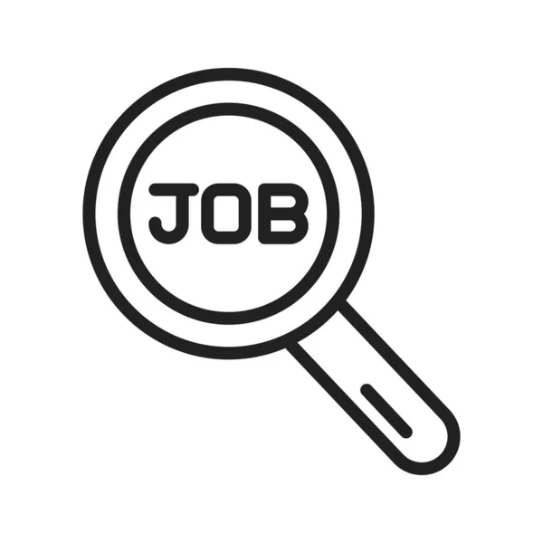 Job Search Ikon Vektor Bild Lämplig För Mobil Applikation Webbapplikation — Stock vektor