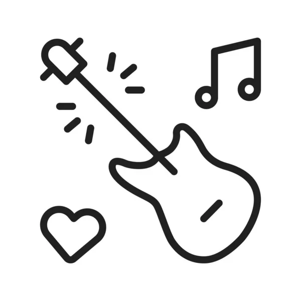 Love Songs Icon Vector Image Suitable Mobile Application Web Application — Stock Vector
