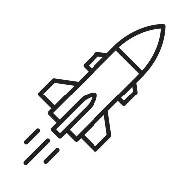 Füze ikon vektör görüntüsü. Mobil uygulama web uygulaması ve yazdırma ortamı için uygundur.