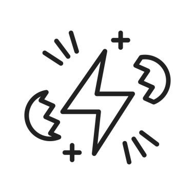 Nükleer Füzyon ikon vektör görüntüsü. Mobil uygulama web uygulaması ve yazdırma ortamı için uygundur.