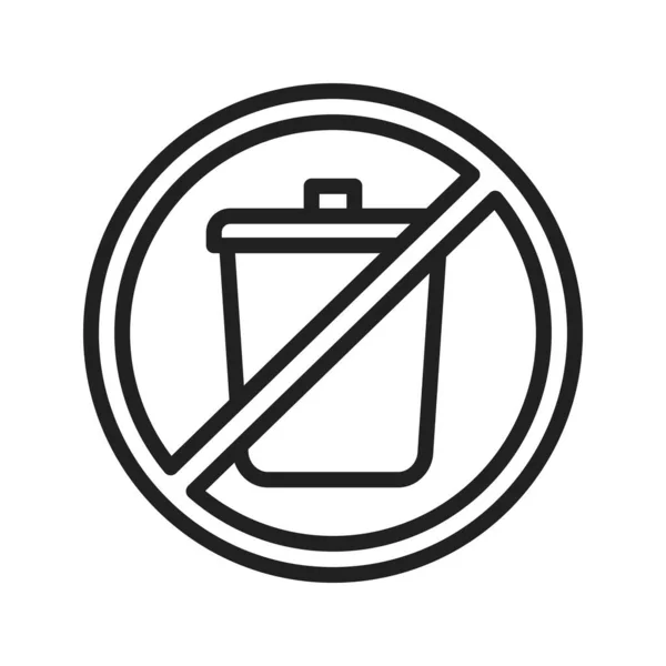 Littering Icon Vector Image Suitable Mobile Application Web Application Print — Stock Vector