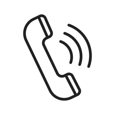 Telefon çağrısı ikon vektör görüntüsü. Mobil uygulama web uygulaması ve yazdırma ortamı için uygundur.