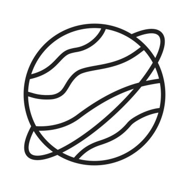 Gezegen simgesi vektör görüntüsü. Mobil uygulama web uygulaması ve yazdırma ortamı için uygundur.