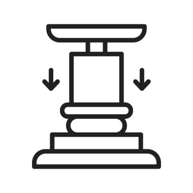 Simge vektör resmine bas. Mobil uygulama web uygulaması ve yazdırma ortamı için uygundur.